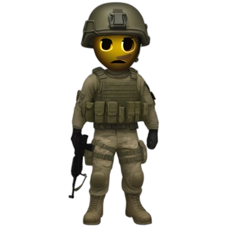Call of Duty Modern Warfare 2 Soldier with derp face emoji