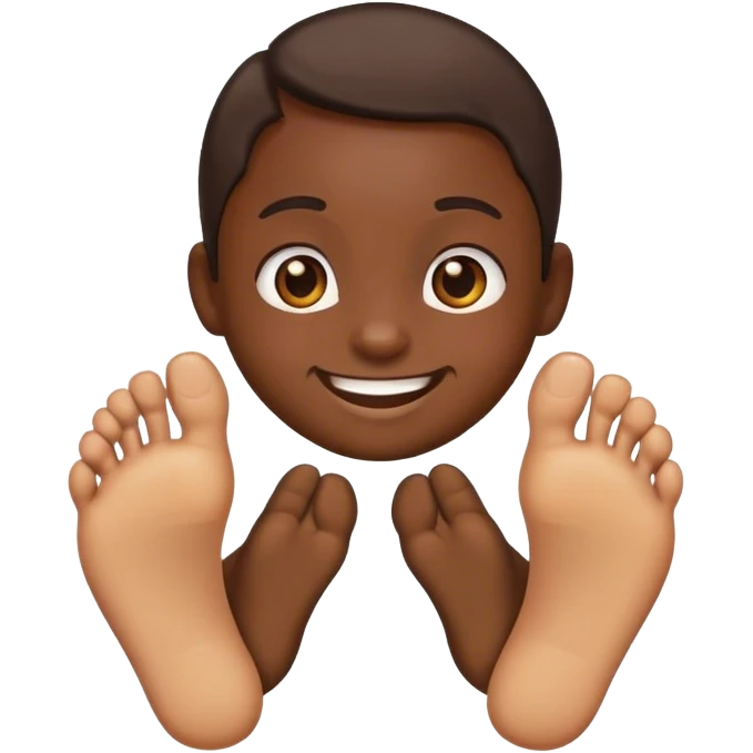 Emoji face with toes and feet  emoji