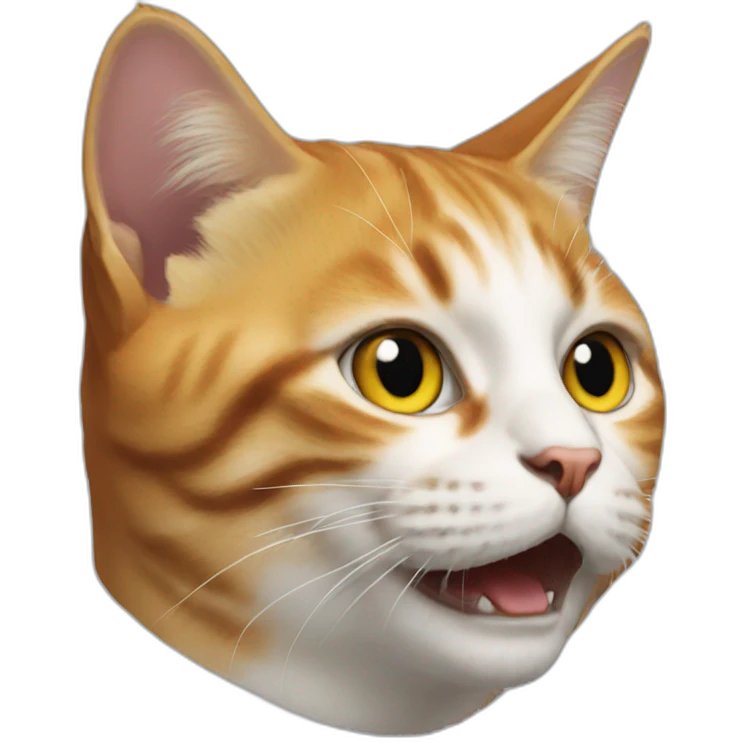 Cat on macron head emoji