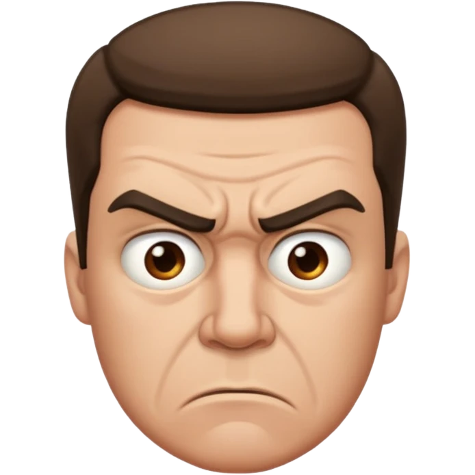 man annoyed with a man emoji