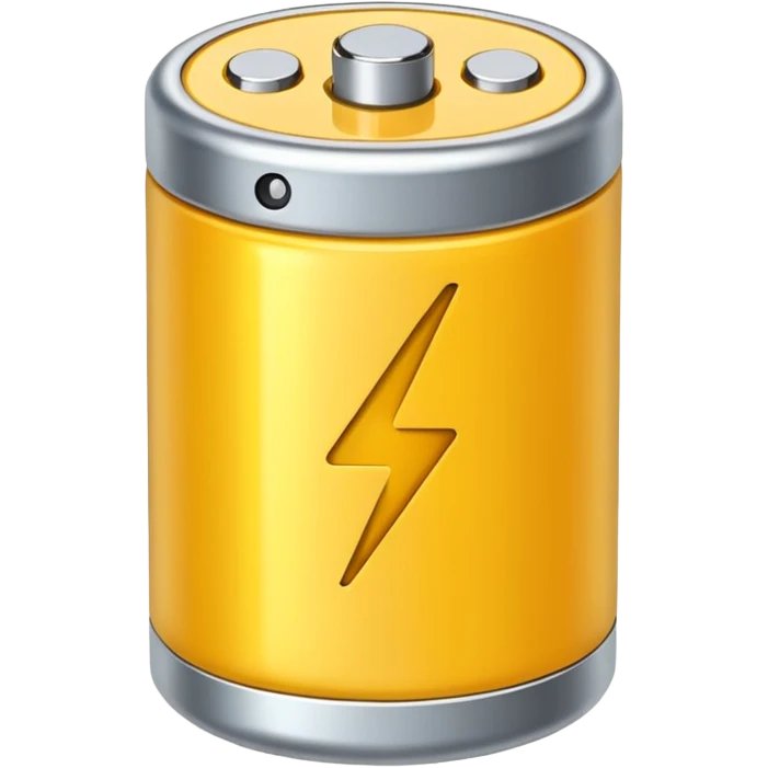 yellow battery emoji
