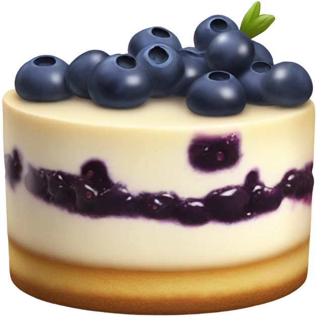 dark blue cheesecake emoji
