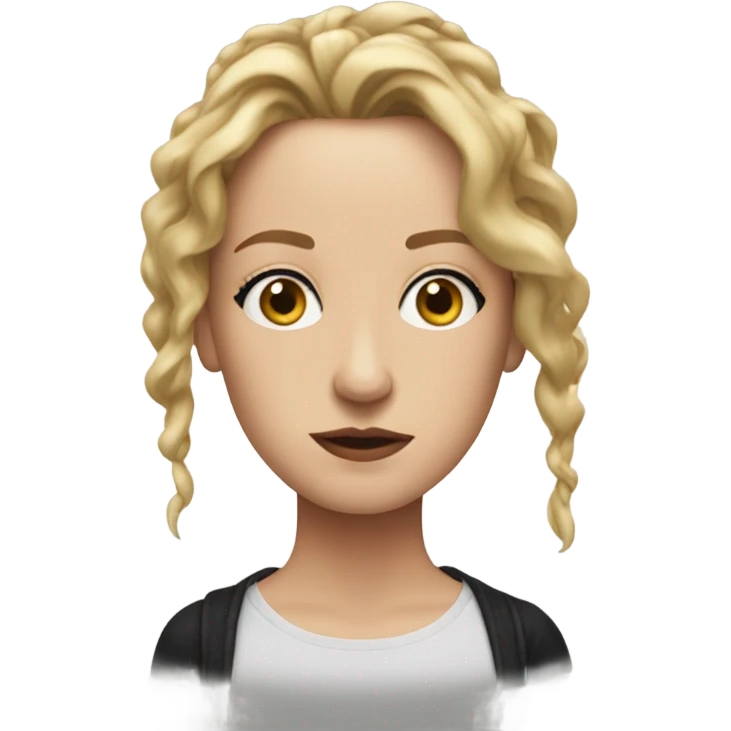 Ima Thurman with her eyes really far apart  emoji