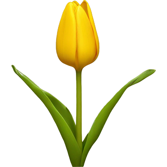yellow tulip emoji