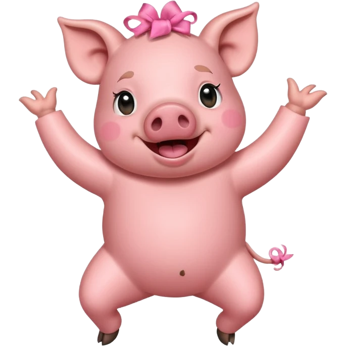 A pig dancing  emoji