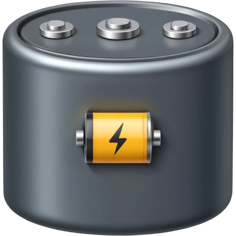 realistic big battery emoji