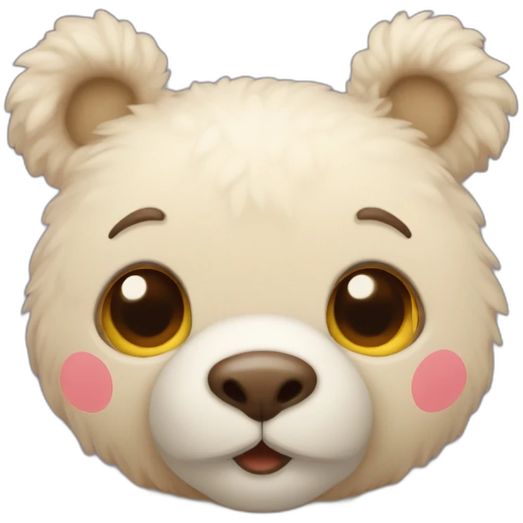 Nounours avec un cœur  emoji