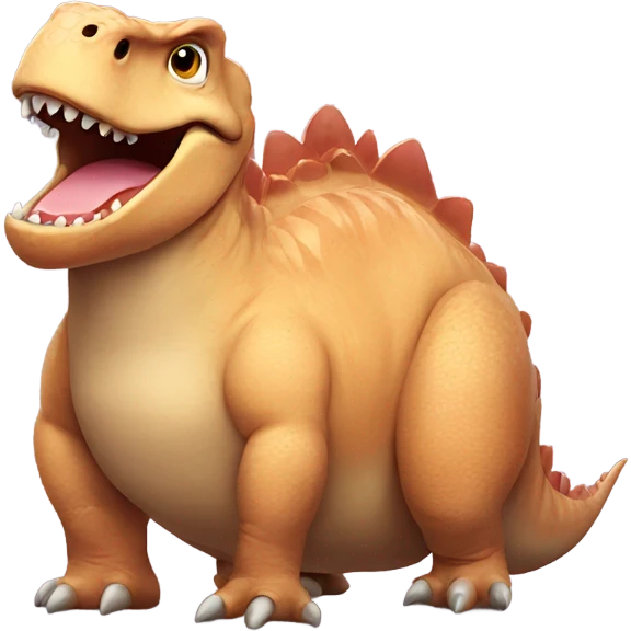 Fat dinosaur named justin emoji