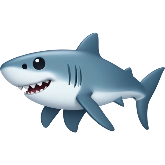 cute shark with circle gases and a mini bow  on the left eyebrow emoji