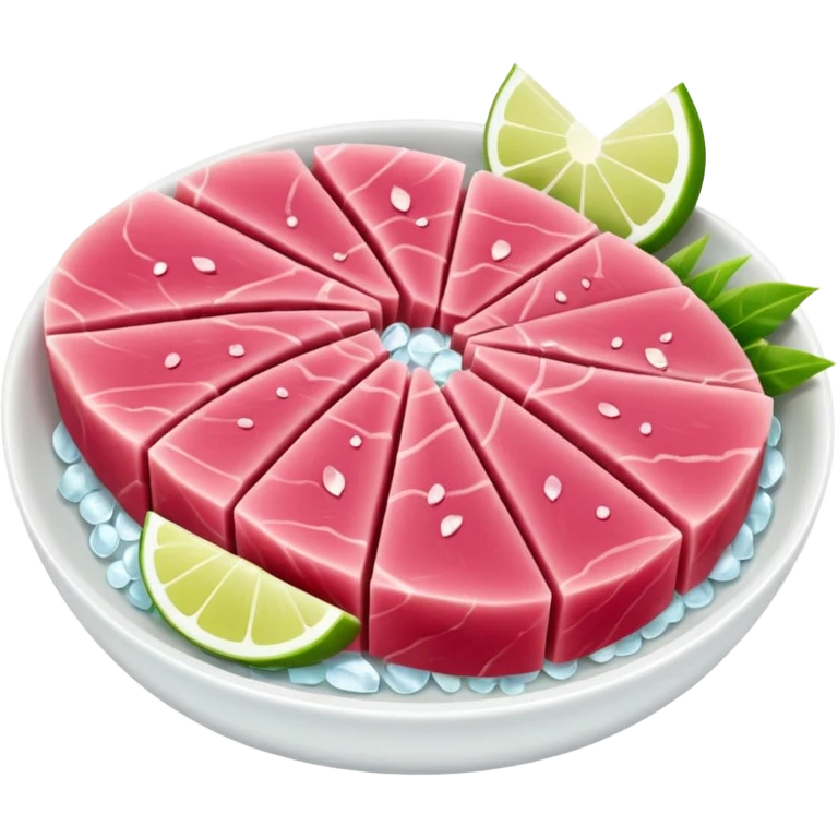 Make tuna sashimi iPhone emoji style emoji