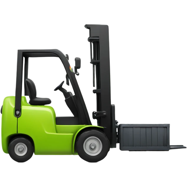 Lime green forklift with CLARK logo on it emoji