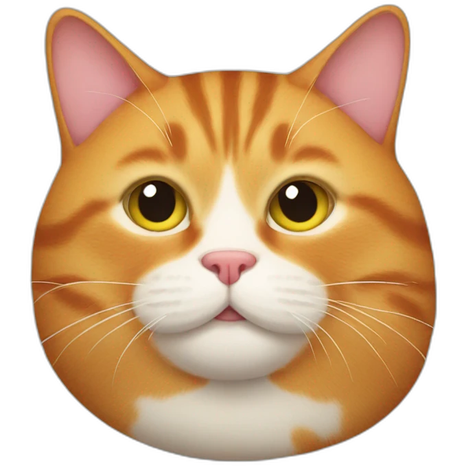 Fat Ginger cat  emoji
