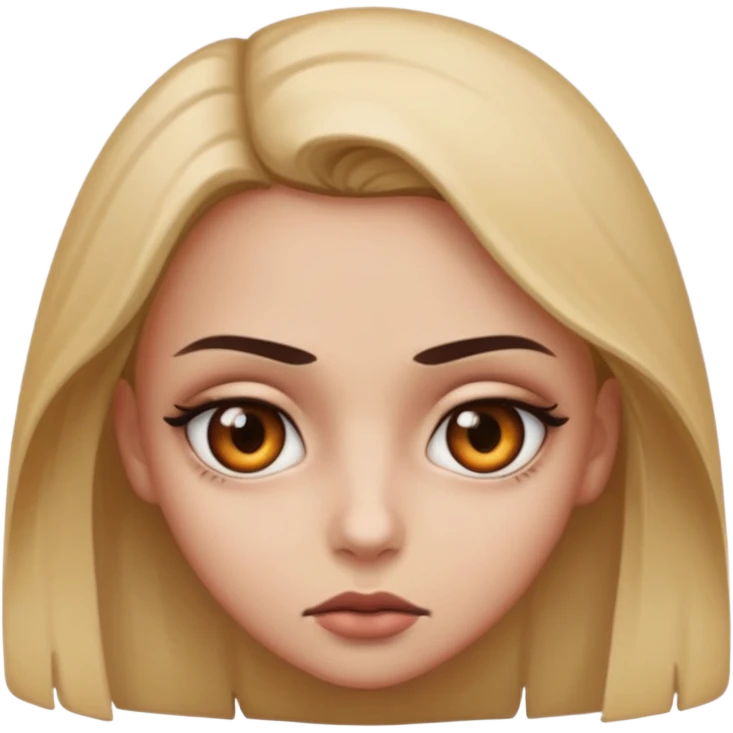 deadly stare one eye emoji girl  emoji