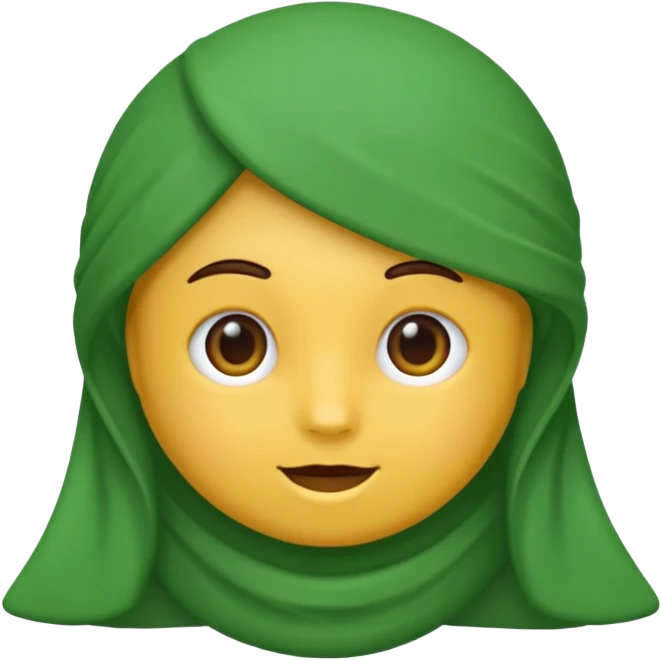 😇 esse emoji com um lança verde na mão emoji