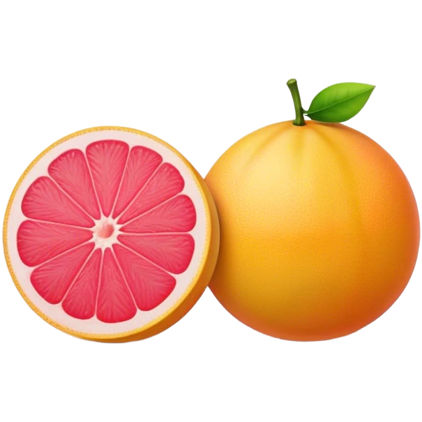 two grapefruits next to each other emoji