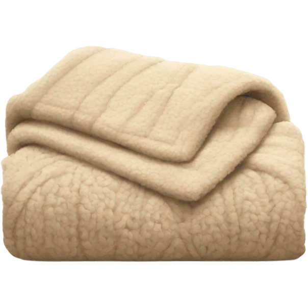 Beige cozy blanket emoji