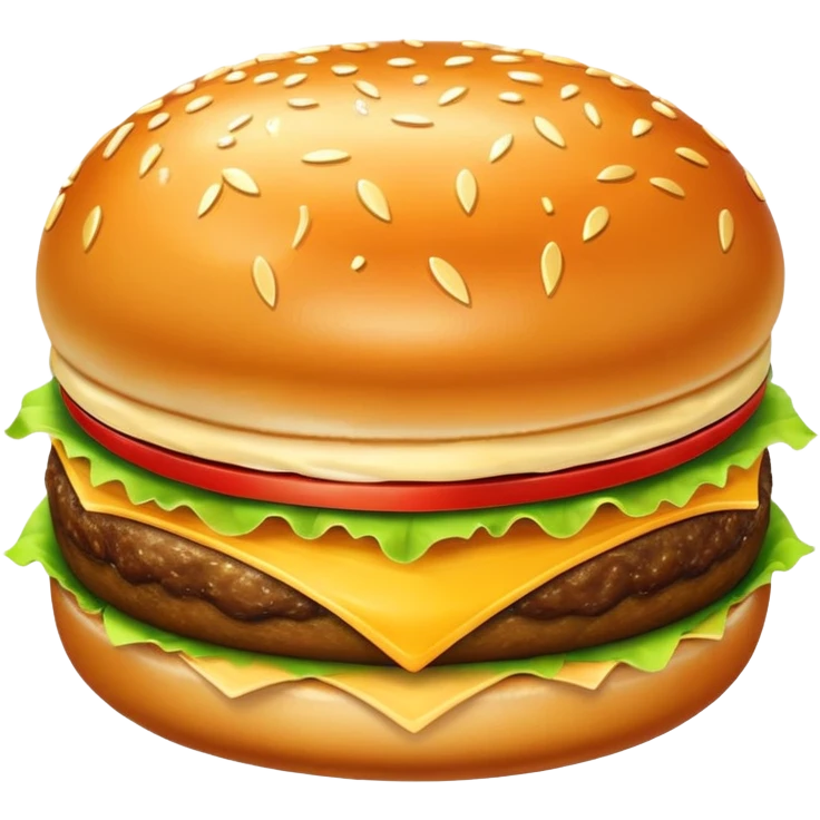 gold burger with shiny gold bun and patty emoji