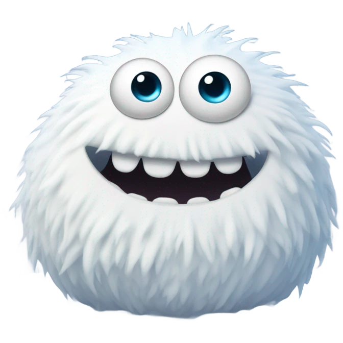 fat snow monster  emoji