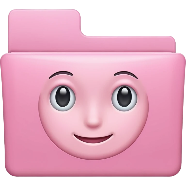 mix pink forward facing folder emoji