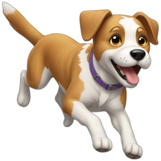 Dog running emoji