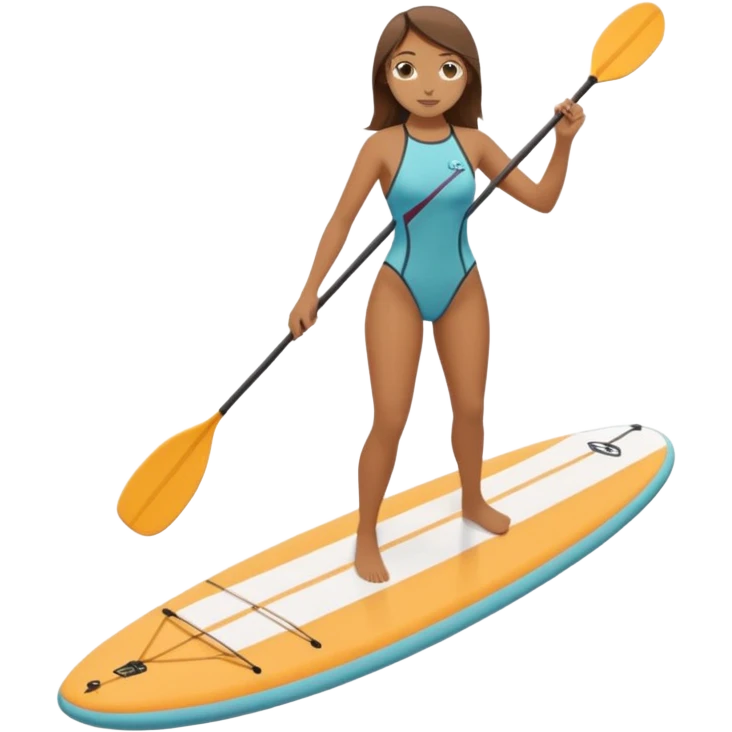 Paddleboarding girld emoji