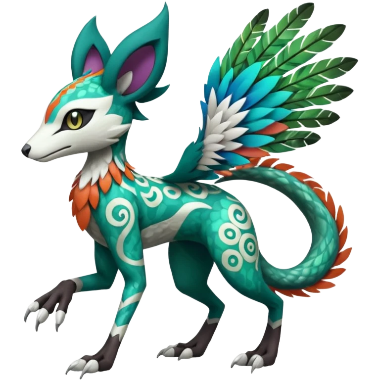 Meloetta-Vernid-Trico-Lombax-Sergal-Pokémon-Digimon-Fakémon-fusion-hybrid-creature emoji