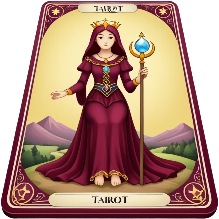  tarots Burgundy emoji