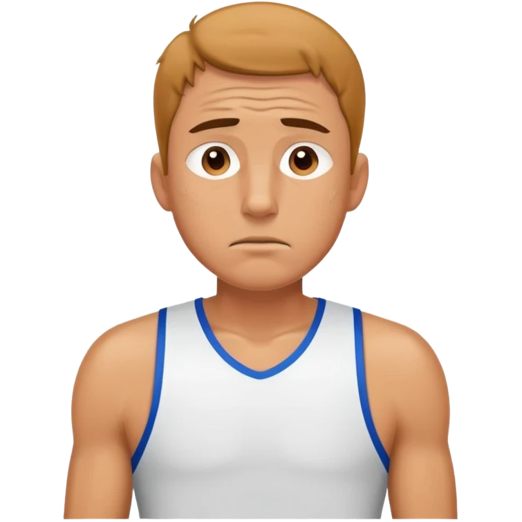 tired man after sport emoji