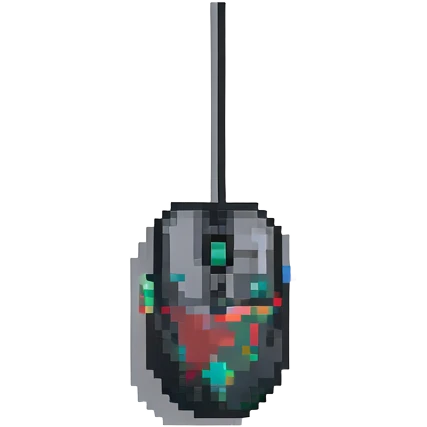 computer mouse, black emoji