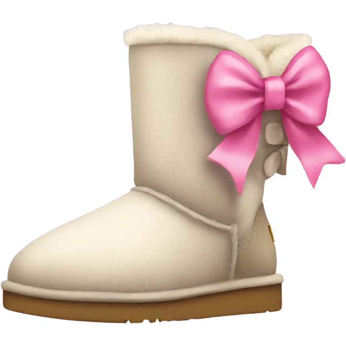 Uggs with pink bow  emoji