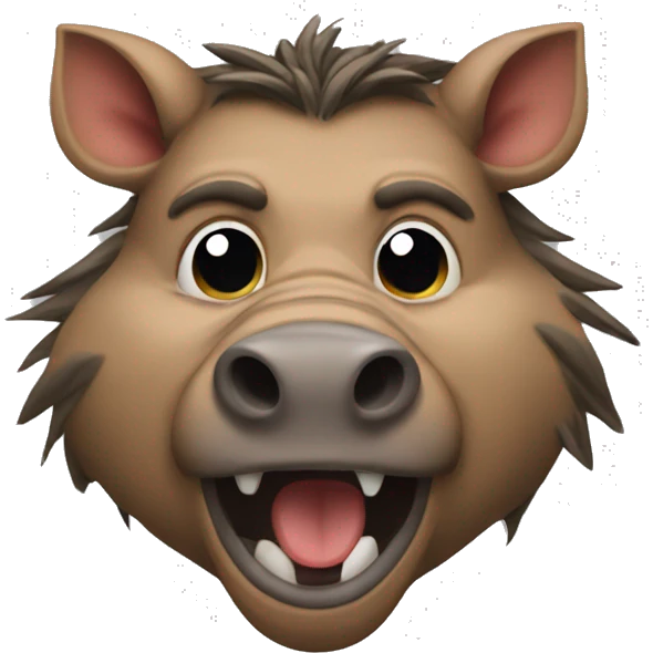 crying head of the Wildboar  emoji