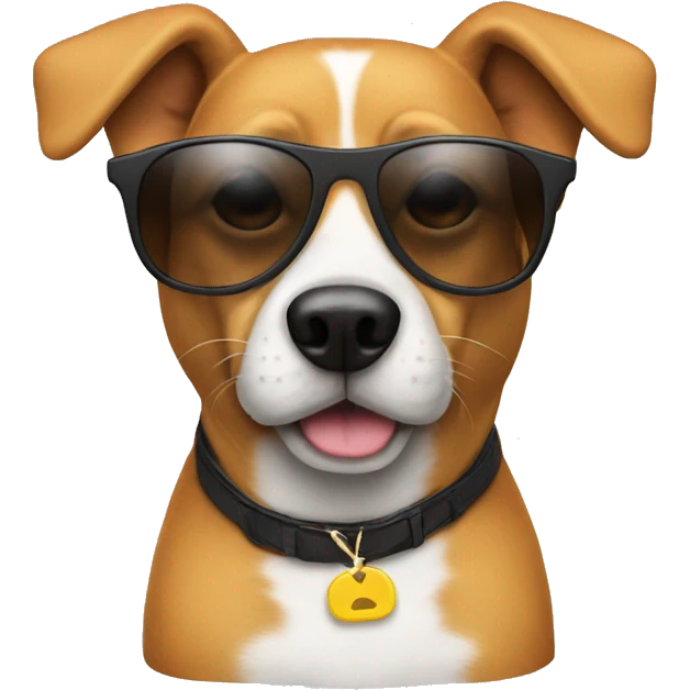 Dog with sunglasses  emoji
