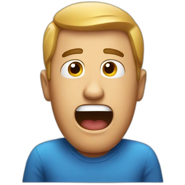 a man surprised emoji
