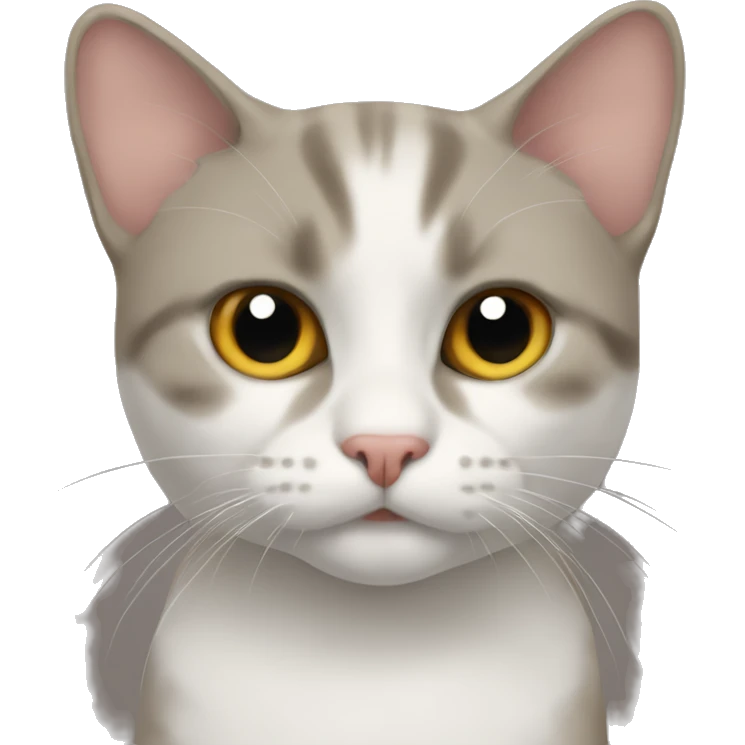 Gato con bigo emoji
