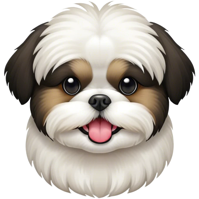 Shin tzu with tongue out emoji