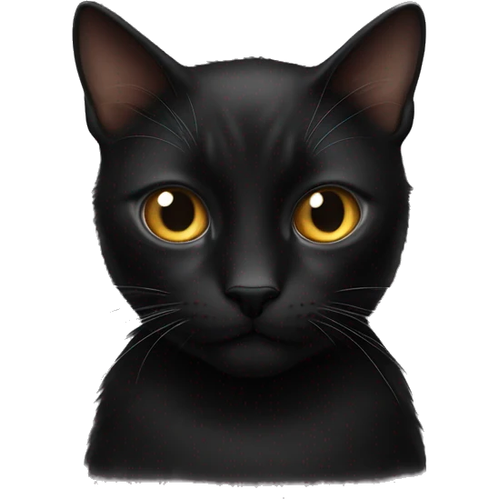 elon musk black cat version with whiskers emoji