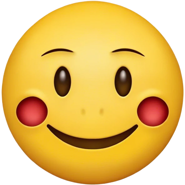 Regular yellow smiley face emoji that looks like a slight psychopath emoji
