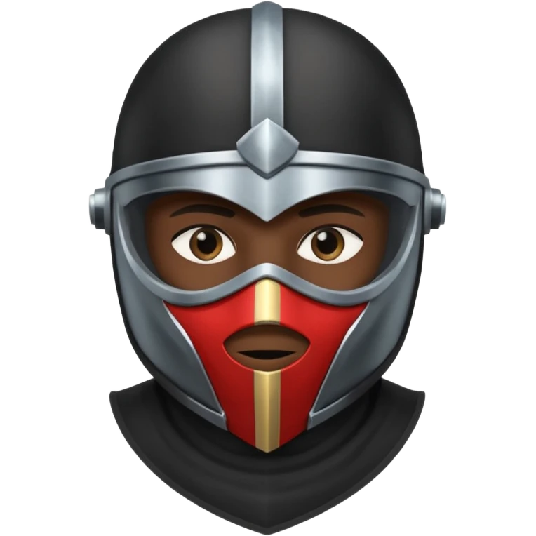 Black Masker person with shield  emoji