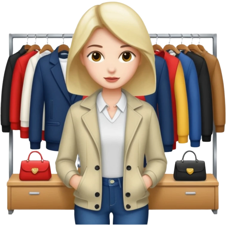 clothing store customer emoji