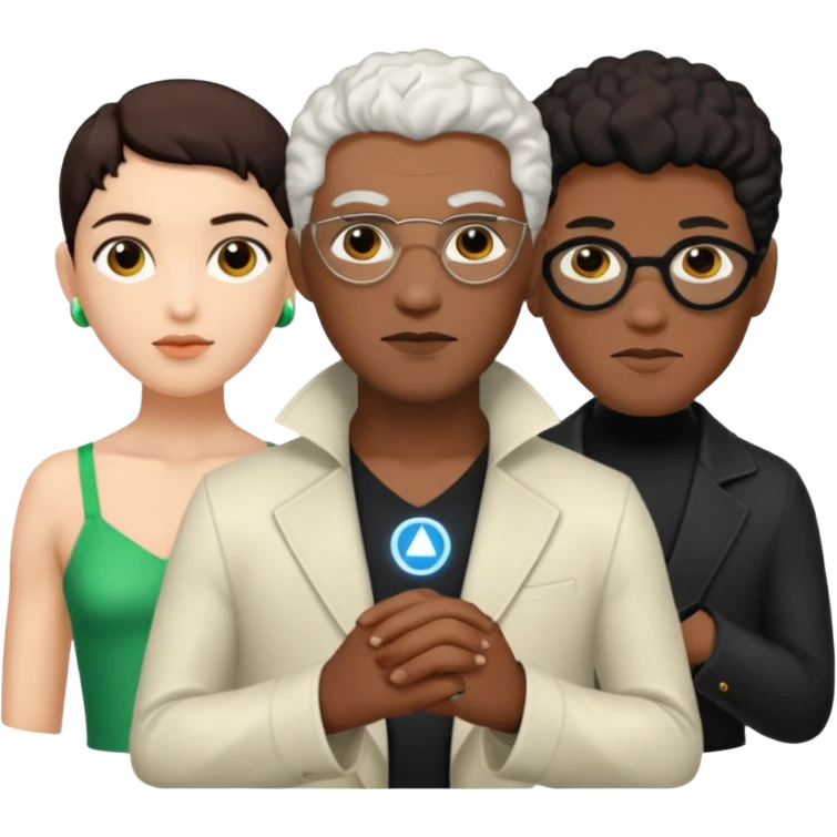 neo, trinity and morpheus emoji