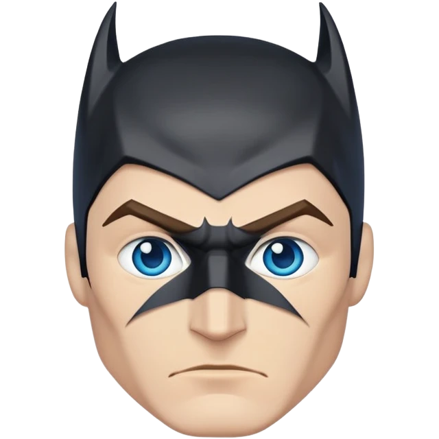 Batman Caucasian blue eyes  emoji