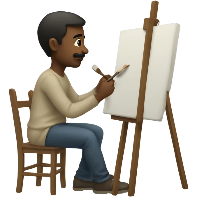 Someone painting a picture  emoji