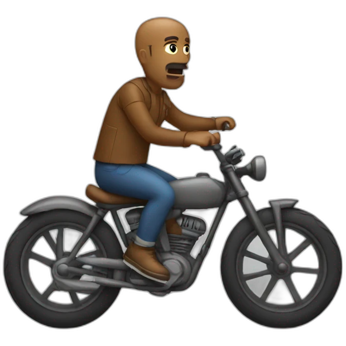 Bad man on bike emoji