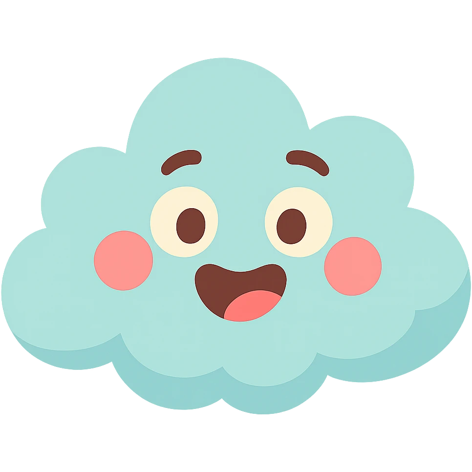 happy cloud emoji