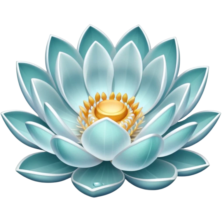 white crystal lotus emoji