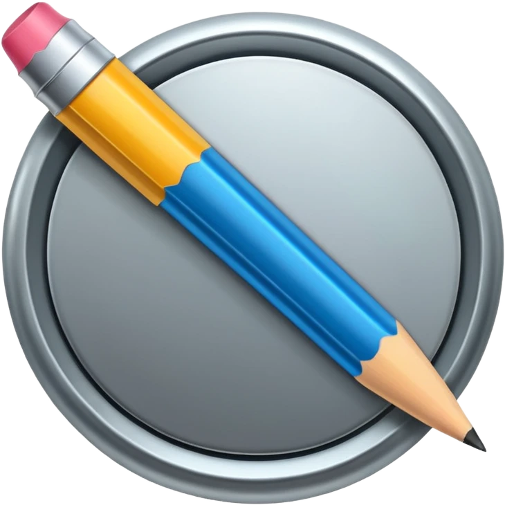 editing icon with pencil emoji
