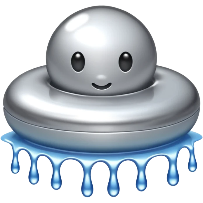 wet chrome surface, silver liquid shine, intimate erotic mood emoji