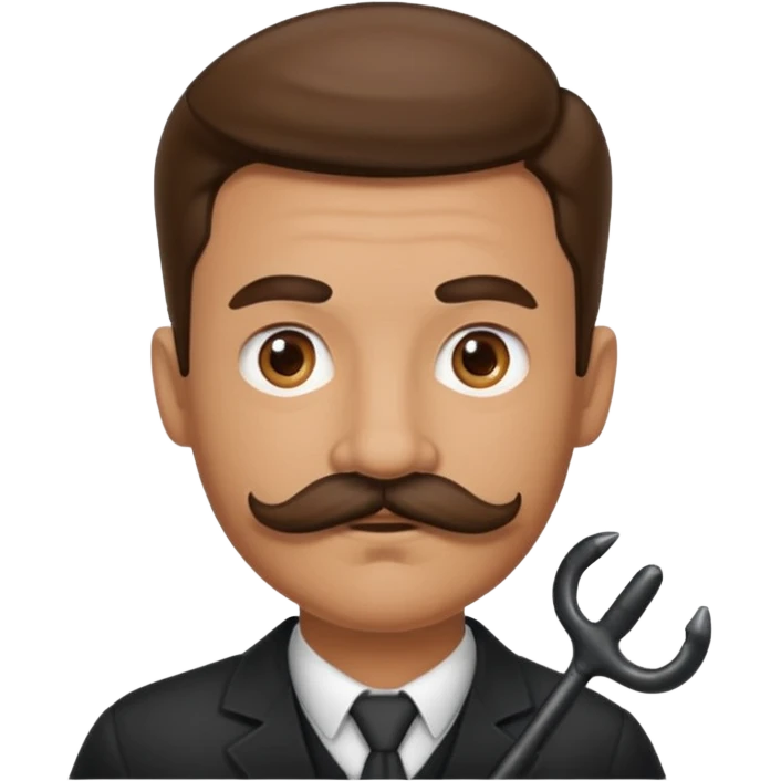 picture 2 and another style of mustache emoji