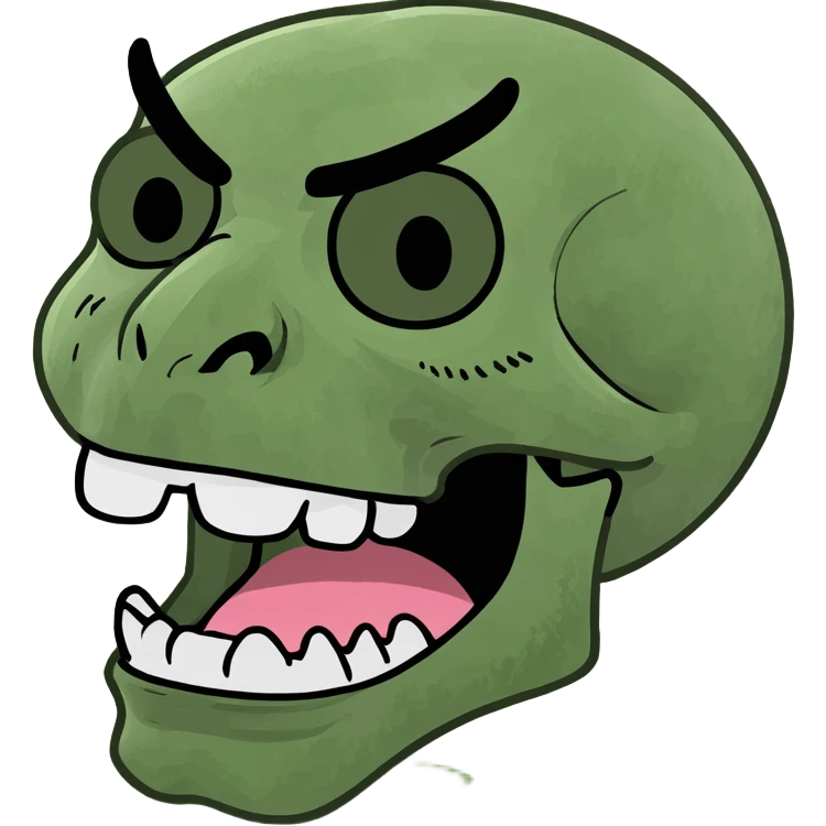 Skull face winking with tongue out  emoji
