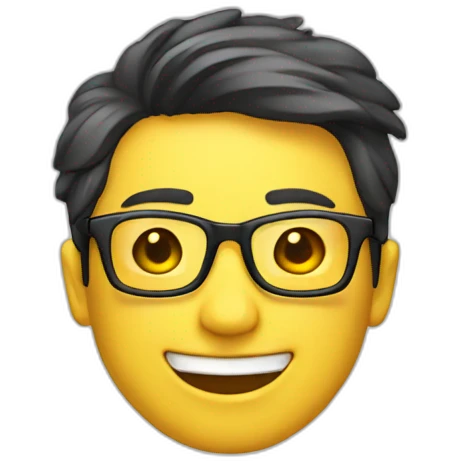 HongKong guy glasses sunny smile emoji